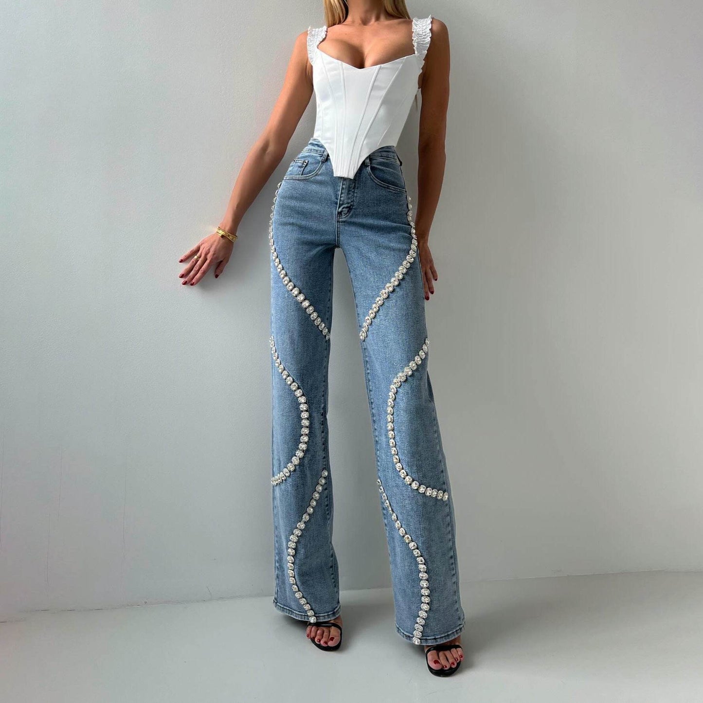 Loose Straight Leg Jeans - My Store
