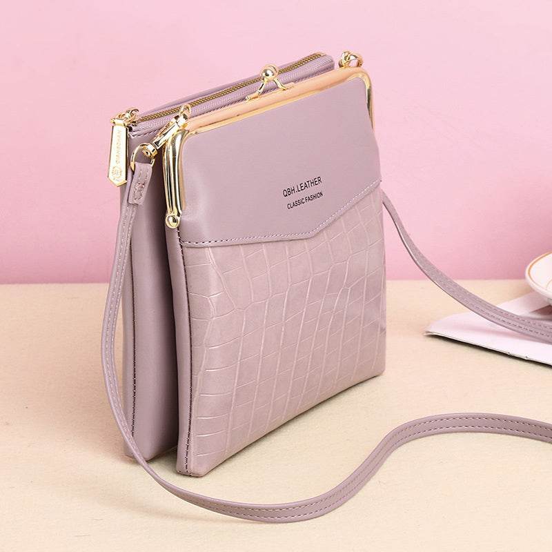 Lock Shoulder Bags Women Alligator Pattern Crossbody Phone Bag - My Store