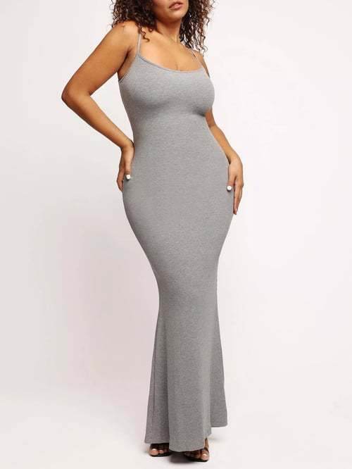 Round Neck Sleeved Slim Fit Dress - My Store