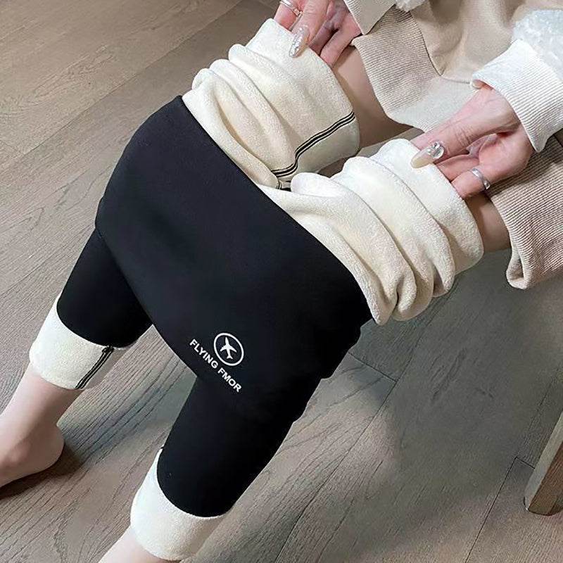 Women Autumn Winter Skinny Shark Pants Kids Casual Daily Sport Dance Thickened Trousers Winter Fashion High Waisted Sweatpants - My Store
