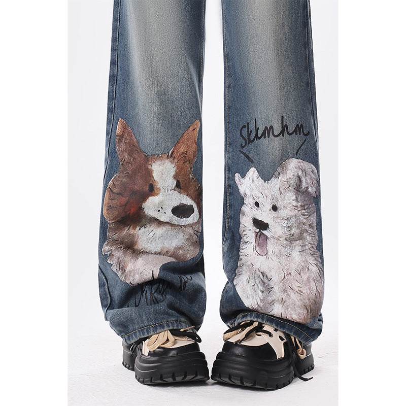 Loose Casual Wide-leg Jeans - My Store
