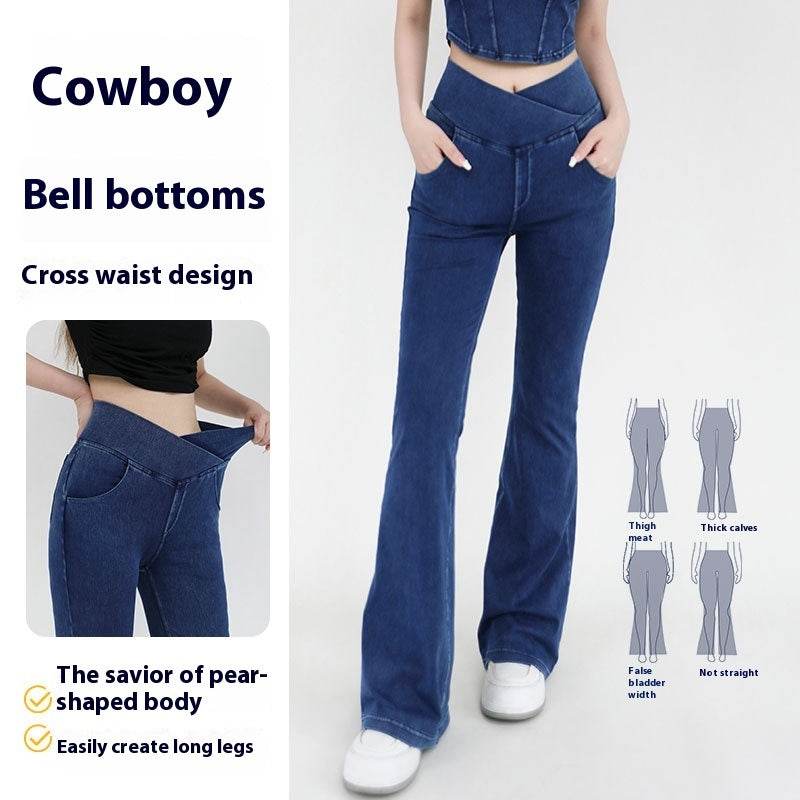 Cross Waist Jeans - My Store