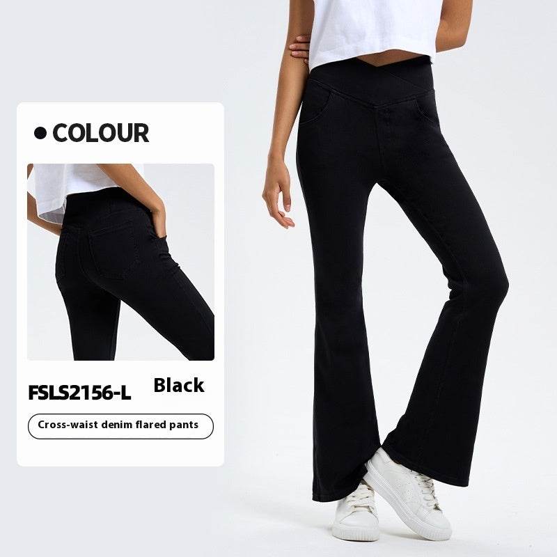Cross Waist Jeans - My Store