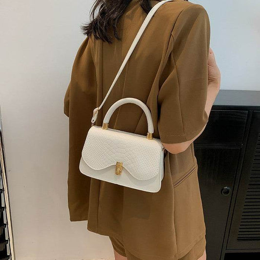 Stylish And Snakeskin Pattern Portable Shoulder Bag - My Store