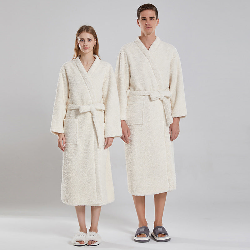 Couple's Coral Bathrobe