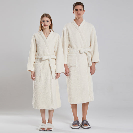 Couple's Coral Bathrobe