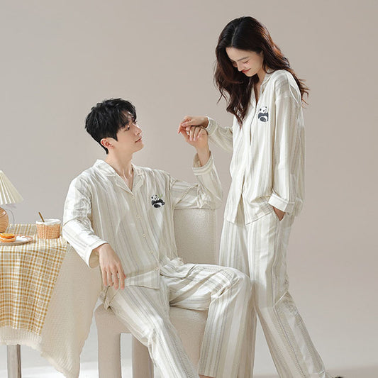 Pure Cotton Couple Pajamas