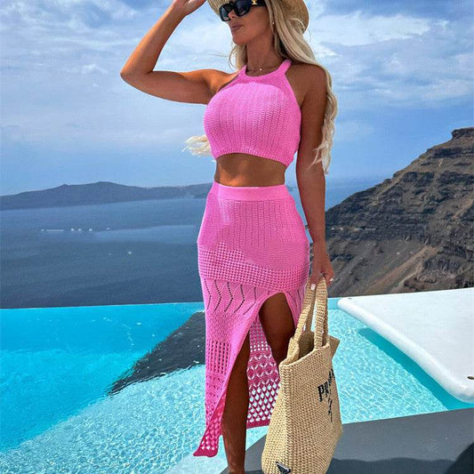 Mid-length Crop Top & Skirt - My Store