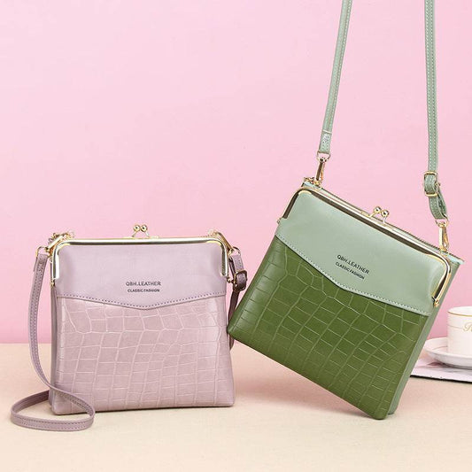Lock Shoulder Bags Women Alligator Pattern Crossbody Phone Bag - My Store