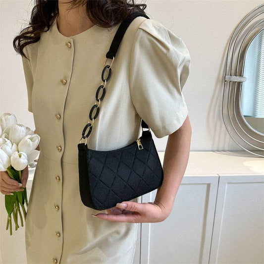 Trendy Simple Underarm Chain Shoulder Bag - My Store