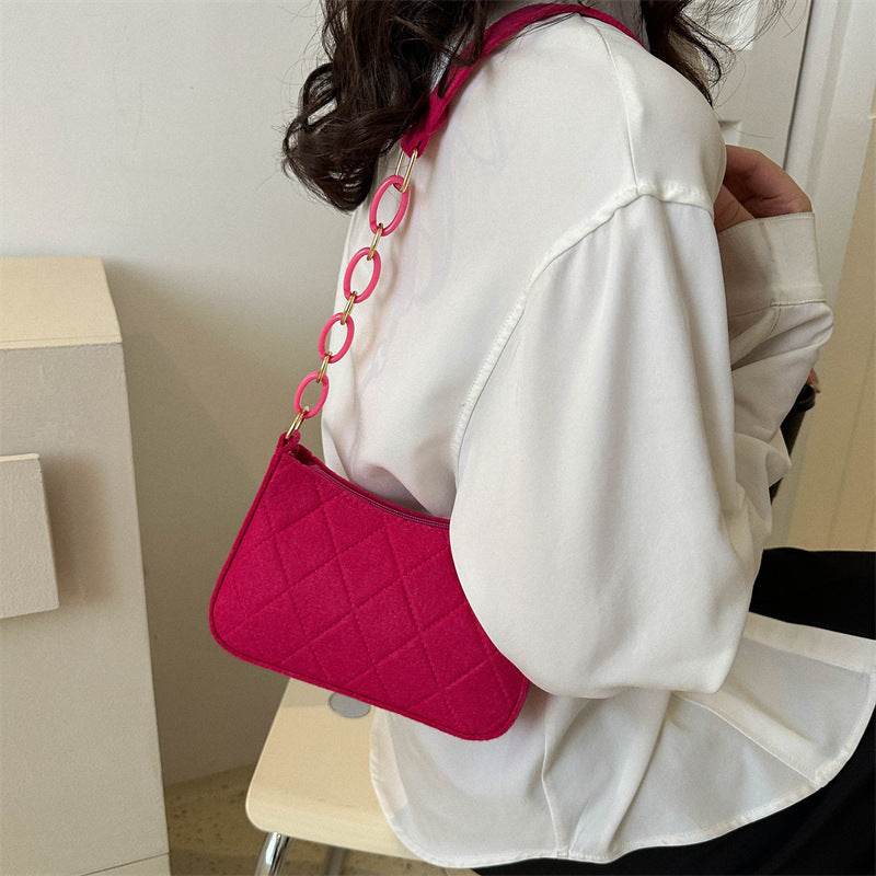 Trendy Simple Underarm Chain Shoulder Bag - My Store