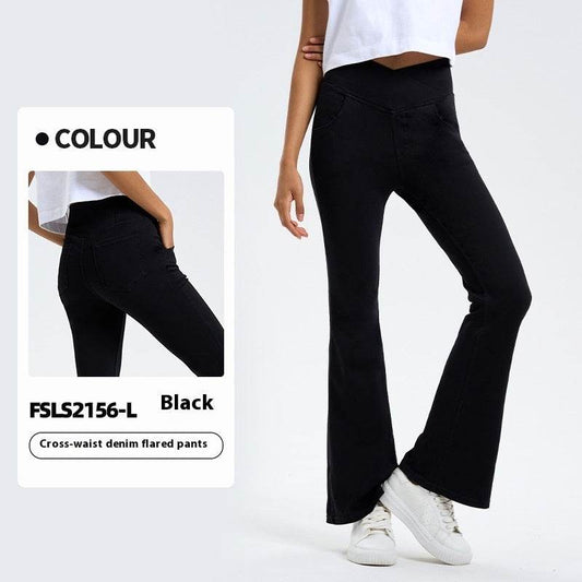 Cross Waist Jeans - My Store